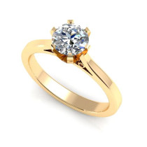 0.35CT round cut diamonds solitaire ring