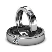0.60CT round cut diamonds wedding sets
