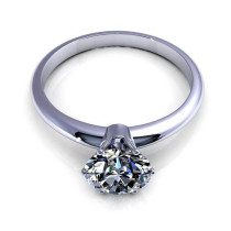 0.55CT round cut diamonds solitaire ring