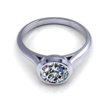 0.55CT round cut diamonds solitaire ring