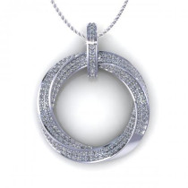 0.90CT round cut diamonds diamond pendants
