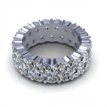 3.00CT round cut diamonds eternity ring