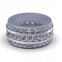 4.00CT round cut diamonds eternity ring