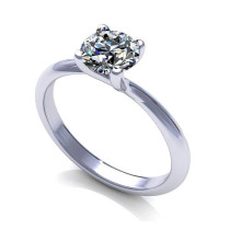 1.00CT round cut diamonds solitaire ring