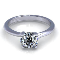 0.55CT round cut diamonds solitaire ring