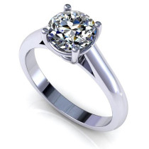 1.00CT round cut diamonds solitaire ring