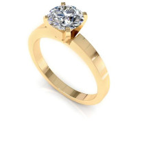 0.35CT round cut diamonds solitaire ring