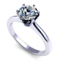 1.00CT round cut diamonds solitaire ring