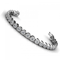 2.00CT round cut diamonds tennis bracelets
