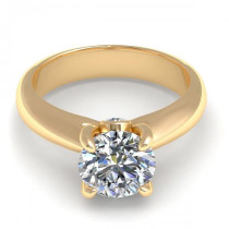 0.45CT round cut diamonds engagement ring