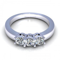 0.60CT round cut diamonds wedding band