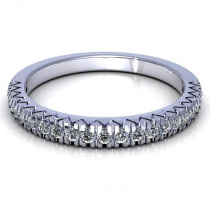 0.25CT round cut diamonds wedding band