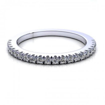 0.25CT round cut diamonds wedding band