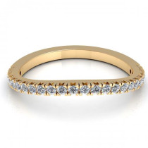 0.30CT round cut diamonds wedding band