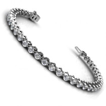 2.00CT round cut diamonds tennis bracelets