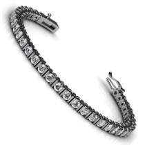 3.00CT round cut diamonds tennis bracelets