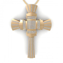 0.75CT round cut diamonds religious pendants