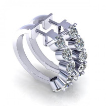 0.60CT round cut diamonds diamond earrings