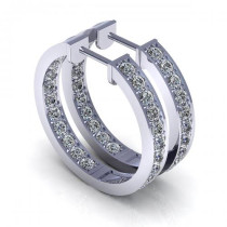 0.80CT round cut diamonds diamond earrings