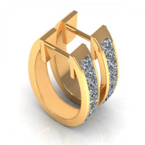 0.60CT princess cut diamonds diamond earrings
