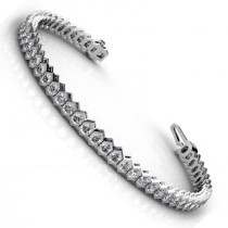 2.00CT round cut diamonds tennis bracelets