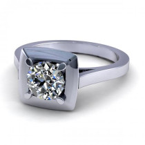0.35CT round cut diamonds solitaire ring