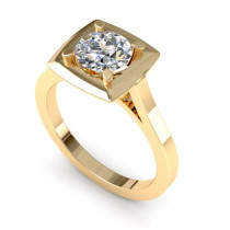 1.00CT round cut diamonds solitaire ring