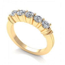 0.80CT round cut diamonds wedding band