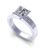 1.20CT princess cut diamonds engagement ring