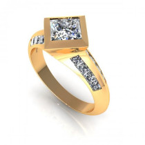 2.00CT princess cut diamonds engagement ring