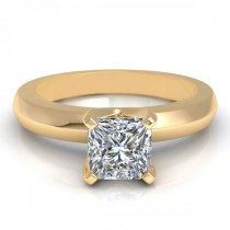 1.00CT princess cut diamonds solitaire ring