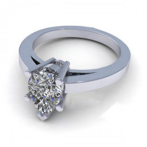0.35CT pear cut diamonds solitaire ring