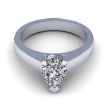 0.35CT pear cut diamonds solitaire ring