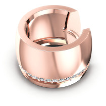 0.30CT Round Cut Diamonds Hoop Earrings