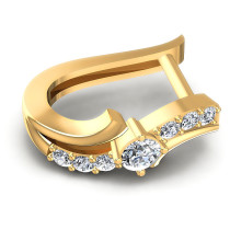 0.50CT Round Cut Diamonds Hoop Earrings