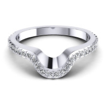 0.35CT Round Cut Diamonds Wedding Band