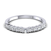 0.35CT Round Cut Diamonds Wedding Band