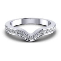 0.35CT Round Cut Diamonds Wedding Bands