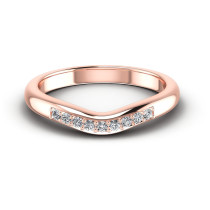 0.15CT Round Cut Diamonds Wedding Bands