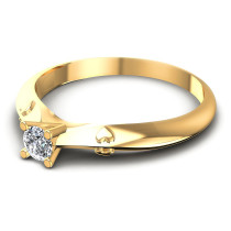 0.20CT Round Cut Diamonds Solitaire Ring