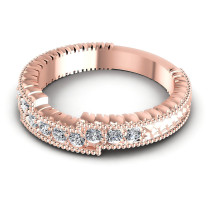 0.35CT Round Cut Diamonds Wedding Band
