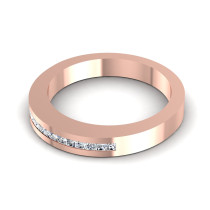 0.25CT Princess Cut Diamonds Wedding Band