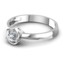 0.25CT Round Cut Diamonds Solitaire Ring
