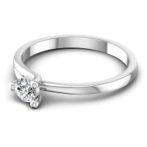 0.25CT Round Cut Diamonds Solitaire Ring