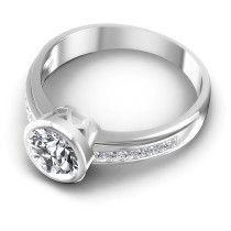 0.50CT Round Cut Diamonds Engagement Rings