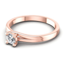 0.25CT Round Cut Diamonds Solitaire Ring