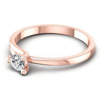 0.25CT Round Cut Diamonds Solitaire Ring