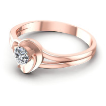 0.25CT Round Cut Diamonds Solitaire Ring