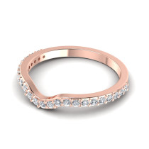 0.25CT Round Cut Diamonds Wedding Band
