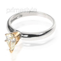 0.56CT Pear Cut Diamond Solitaire Ring